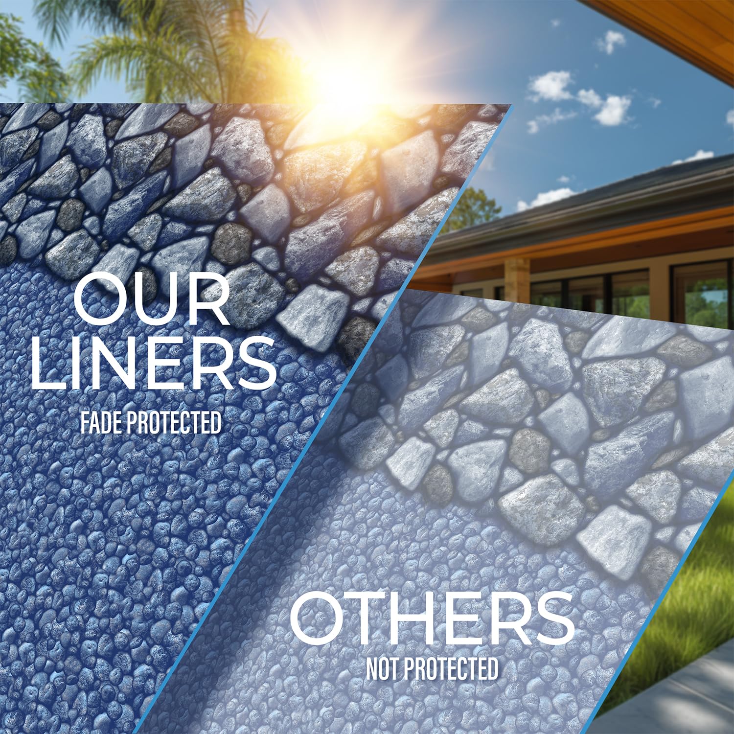 18 Foot Round Pool Liner for Above Ground Swimming Pools - Unibead Style, 52 Inch Wall Height, Standard Gauge, Durable Vinyl, for Steel Sided Above Ground Pools, Boulder Swirl - Image 5