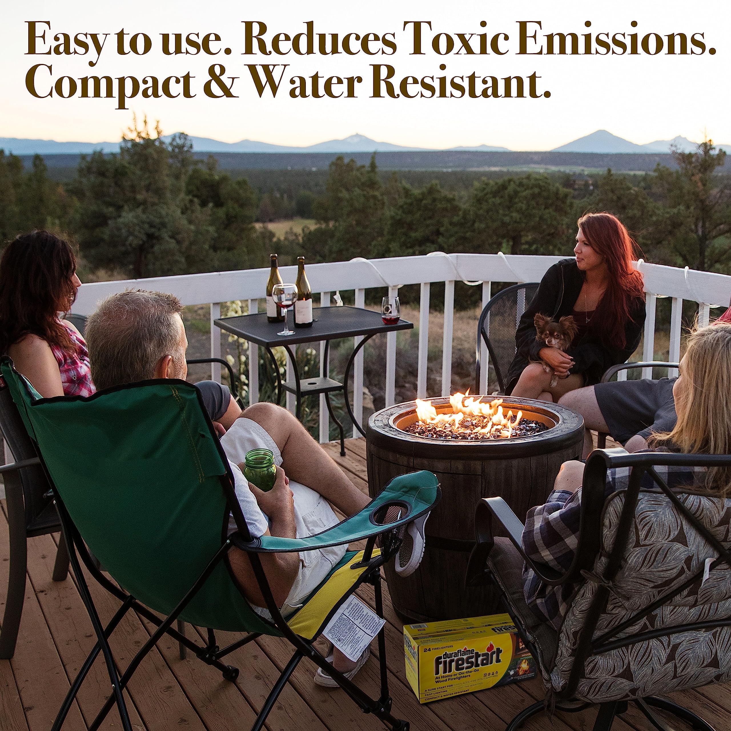 Duraflame Fire Starter for Indoor and Outdoor Use - Quick Ignition Logs for BBQ, Fireplace, Fire Pit and Campfires (24 Pack) - Image 3