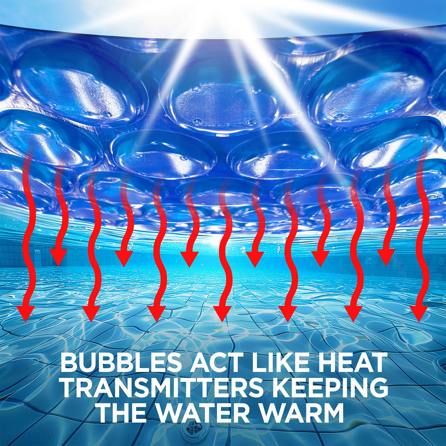 Shop Square 12' x 20' Oval Solar Cover for Inground and Above Ground Pool, 8 Mil - Premium Heavy Duty Solar Blanket for Above Ground Pool, Blue - Made in USA - Image 3